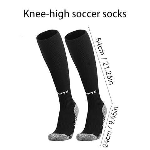 FUNRY Grip Soccer Socks men,Non-Slip Football Grip Socks for Soccer,Breathable and Comfortable Sports Football Sock