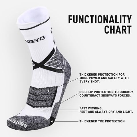 FUNRY Unisex Pro Grip Socks,2Set Tire Pattern Soccer Socks Grip and More No Slip,Comfy,Soft Breathable For Pro Footballer