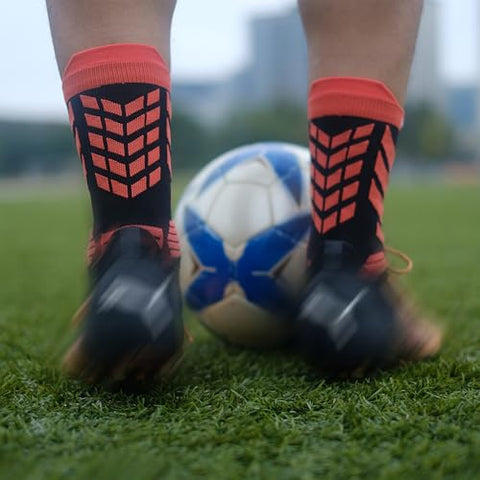 FUNRY Grip Socks Soccer for Men&Women,Non-Slip,Breathable Football Socks,Elite Compression Soccer Socks（fit men's size 6-11）