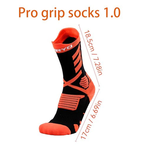 FUNRY Grip Socks Soccer for Men&Women,Non-Slip,Breathable Football Socks,Elite Compression Soccer Socks（fit men's size 6-11）