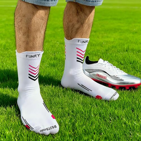 FUNRY BOOTSmate Grip Socks Soccer,Ultra Non-Slip,Breathable Soccer Socks for Training & Matches, Unisex Fit for Men & Women