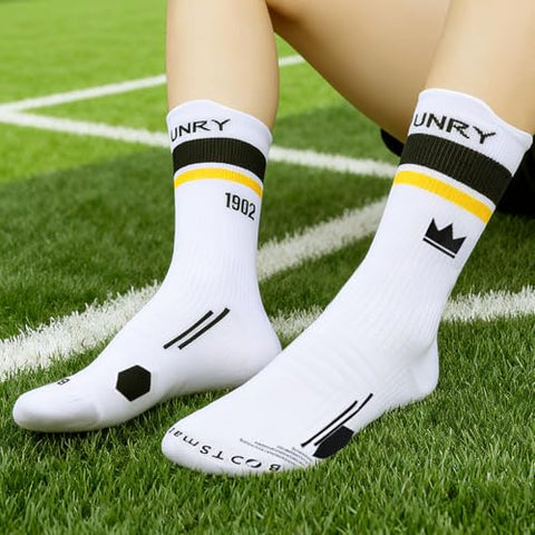 FUNRY Club Collection Soccer Grip Socks,Non-Slip Soccer Socks,Comfy Secure Fit For Football Training & Matches(sizes:7-11)