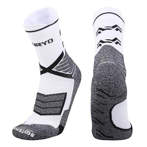 FUNRY Unisex Pro Grip Socks,2Set Tire Pattern Soccer Socks Grip and More No Slip,Comfy,Soft Breathable For Pro Footballer