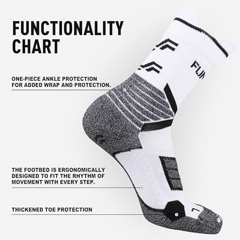 FUNRY Unisex Pro Grip Socks,2Set Tire Pattern Soccer Socks Grip and More No Slip,Comfy,Soft Breathable For Pro Footballer