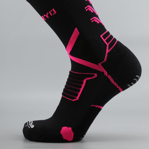 FUNRY Unisex Grip Socks Soccer for Men&Women,Non-Slip,Breathable Football Socks，Elite Compression Soccer Socks（Fits men's size 6-11）