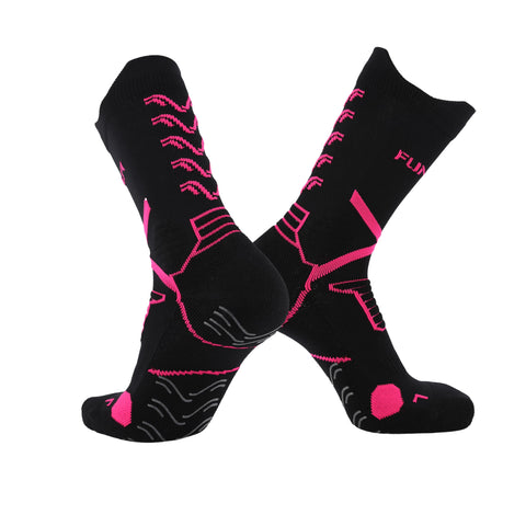 FUNRY Unisex Grip Socks Soccer for Men&Women,Non-Slip,Breathable Football Socks，Elite Compression Soccer Socks（Fits men's size 6-11）