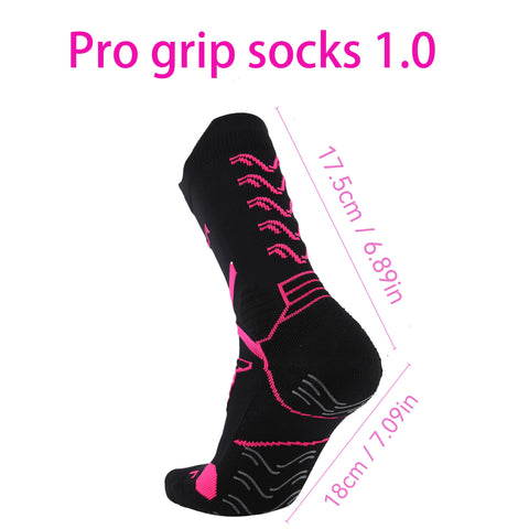 FUNRY Unisex Grip Socks Soccer for Men&Women,Non-Slip,Breathable Football Socks，Elite Compression Soccer Socks（Fits men's size 6-11）