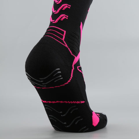 FUNRY Unisex Grip Socks Soccer for Men&Women,Non-Slip,Breathable Football Socks，Elite Compression Soccer Socks（Fits men's size 6-11）