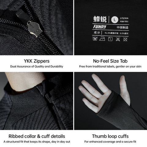 FUNRYO RawDry Series Jacquard Half-Zip 253311102