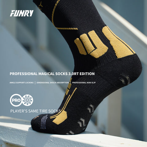 FUNRY HoneyGrip Anti-Slip Sports Socks 3.0 AT [PRO Edition]